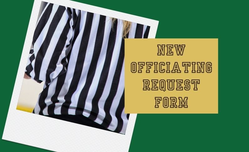 New officiating request form