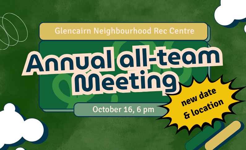 Annual All-Team Meeting – Oct. 16 at 6 pm – NEW DATE & LOCATION